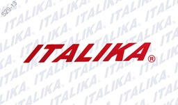[F01070006] LOGO ITALIKA AMORTIGUADOR ROJO FT125 CHAKARERA, FT150S, FT150 DELIVERY