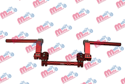 [BAS-1103-8596] MANUBRIO ALUMINIO UNIVESAL PREMIUM IRON RACING COLOR ROJO