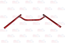 [02-MN-UMUR-JCR] MANUBRIO TIPO MURCIELAGO UNIVERSAL TUBO 7/8 CAL. 14 ROJO