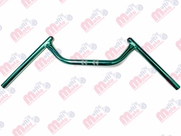 [02-MUVDCRO] MANUBRIO TIPO MURCIELAGO UNIVERSAL TUBO 7/8 CAL. 14 VERDECROMAT IZADO)