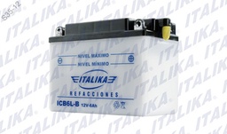 [F06010027] BATERIA YB6 CB6L ITALIKA