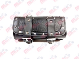 [CAJ-7104-9503] PORTA-HERRAMIENTAS GRABADO VIBORA PARA CHOPER 25*21CM