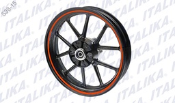 [F15030155] RIN TRAS NEGRO FILO NARANJA DM250
