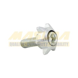 [TOR-6701-0807P] TORNILLO DECORATIVO ALUMINIO CON COLORES ESTRELLA M6 PLATA