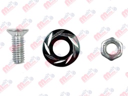 [TOR-6701-0809N] TORNILLO DECORATIVO ALUMINIO CON COLORES REDONDO M6 NEGRO
