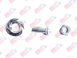 [TOR-6701-0809P] TORNILLO DECORATIVO ALUMINIO CON COLORES REDONDO M6 PLATA