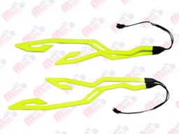 [1006304-4] Luces led casco diseño tribal doble color FLUORESCENTE MEK