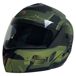 [80-5797-001] CASCO RODA REVENGE VERDE MILITAR MATE SOLDIER XL  ABATIBLE SVS