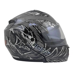 [80-5972-001] CASCO RODA REVENGE NEGRO DIABLO ROJO XL ABATIBLE SVS