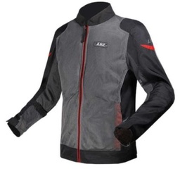 [7302-2327] CHAMARRA DEPORTIVA LS2 M GRS/NGO/ROJ AIRY EVO TEXTIL