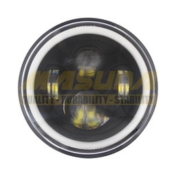 [FOB-3216-9082] PAR FAROS 7" DELANTEROS REDONDOS LED OJO ANGEL LUPA BLX-C0101 40W*2 10-80V 6500K 6500*2LM