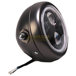 [FOB-3216-8051] FARO FRONTAL 5.75" REDONDO LED OJO ANGEL IR8051 24W 9-80V 2400LM NEGRO MATE