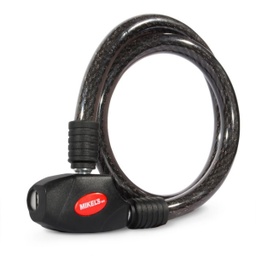 [C-1590] CABLE CANDADO FLEXIBLE LLAVE PLANA 80 CM