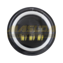 [FOB-3216-9003] PAR FAROS 4" DELANTEROS REDONDOS LED ANTI-NIEBLA OJO ANGEL BLX-C27 45*2W 10-80V 6500K 6200*2LM