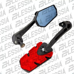 [ESP-A23NR] ESPEJOS ALIEN NEGRO / ROJO