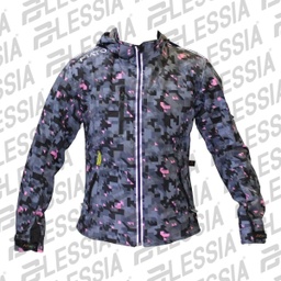 [CHA-020-S] CHAMARRA CORTA NEOPRENO C/CAPUCHA DAMA
PROTECCIONES CERTIFICADAS REMOVIBLES CAMUFLAJE/FUCSIA
TALLA CH