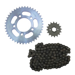[28-6049-001] ENGRANE 42X16 CADENA 428HX120L SET VENTO ROCKETMAN 250 (20-21), TORNADO 250 (20-21) CHOHO