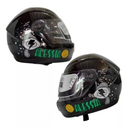 [CAS-INF-029] CASCO CERRADO INFANTIL PLANET NEGRO