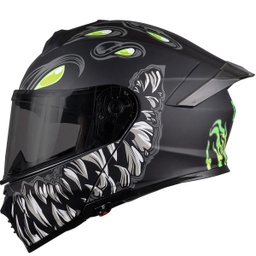 [7502305897925] KOV CASCO THUNDER TOXIC NEGRO MATE L
