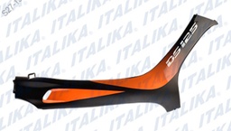 [F13012102] CUBIERTA DER NEGRO MATE NARANJA DS125