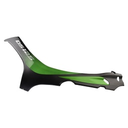 [F13012107] CUBIERTA IZQ NEGRO MATE VERDE MANZANA DS125