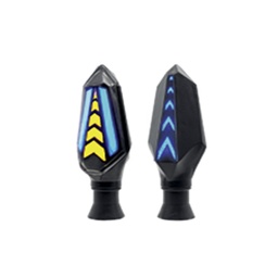  DIRECCIONAL LED SECUENCIAL BI-COLOR TIPO FLECHA UNIVERSAL (AMARILLO-AZUL)