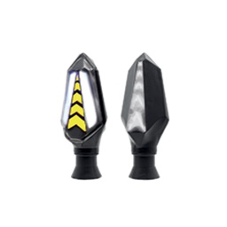  DIRECCIONAL LED SECUENCIAL BI-COLOR TIPO FLECHA UNIVERSAL (AMARILLO-BLANCO)
