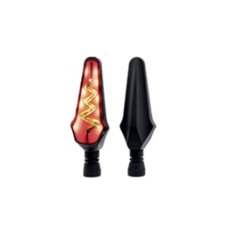  DIRECCIONAL LED SECUENCIAL TIPO RAYO UNIVERSAL (AMARILLO-ROJO)