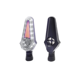  DIRECCIONAL LED SECUENCIAL TIPO HELICE UNIVERSAL (AMARILLO-BLANCO)