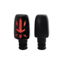  DIRECCIONAL LED SECUENCIAL TIPO CARRERA  UNIVERSAL (AMARILLO-ROJO)