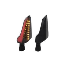  DIRECCIONAL LED SECUENCIAL TIPO ALA UNIVERSAL (AMARILLO-ROJO)