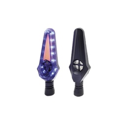 [RS-DIR-0055Y-BU] DIRECCIONAL LED SECUENCIAL TIPO HELICE UNIVERSAL (AMARILLO-AZUL)