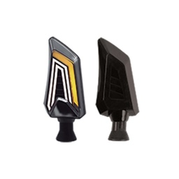 [RS-DIR-0029Y-W] DIRECCIONAL LED SECUENCIAL TIPO MACHETE UNIVERSAL (AMARILLO-BLANCO)