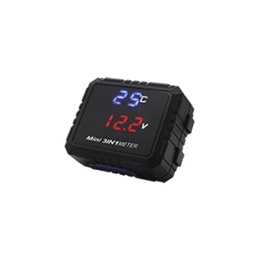 [RS-GRL-12017BU-R] CARGADOR 3 EN 1 CON PUERTO DE USB, MEDIDOR DE VOLTAJE Y MEDIDOR DE TEMPERATURA DIGITAL