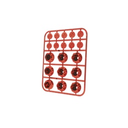[RS-GRL-12016R] TAPA PARA TORNILLO HEXAGONAL DE PLASTICO UNIVERSAL (ROJO)