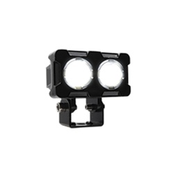 [RS-LED-13026Y-W] FARO LED RECTANGULAR 2 OJOS BI-COLOR AMARILLO CON BLANCO