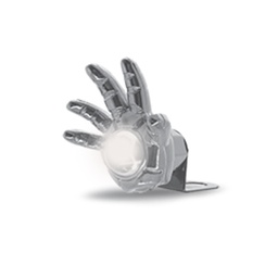 [RS-LED-13104W] FARO AUXILIAR DECORATIVO LED PLATA FIJO DELANTERO O TRASERO TIPO MANO