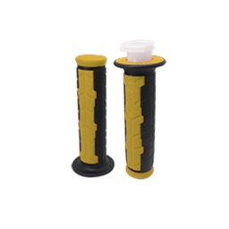 [RS-PUN-10007Y] PUÑO DE CAUCHO TIPO NAKED NEGRO CON AMARILLO