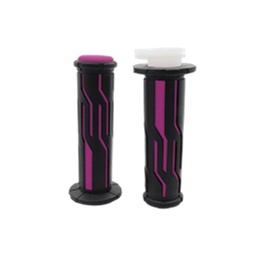 [RS-PUN-10014P] PUÑO DE CAUCHO TIPO SURCOS NEGRO CON ROSA