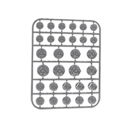 [RS-GRL-12005S] TAPON TORNILLO DE PLASTICO DECORATIVO TIPO CUPULA PLATEADO UNIVERSAL