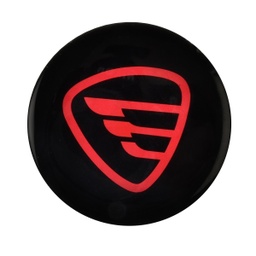 [F16030113] LOGO CIRCULAR DER NEGRO ROJO
