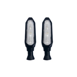 [RS-DIR-0022Y-W] DIRECCIONAL LED SECUENCIAL PREMIUM 4 HYPERLED  UNIVERSAL (AMARILLO-BLANCO)