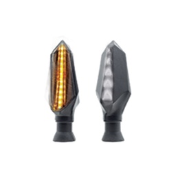 [RS-DIR-0018Y-W] DIRECCIONAL LED SECUENCIAL TIPO FLECHA UNIVERSAL (AMARILLO-BLANCO)