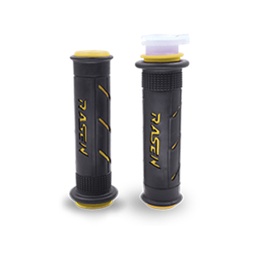 [RS-PUN-10011Y] PUÑO DE CAUCHO TIPO RANURADO (AMARILLO)