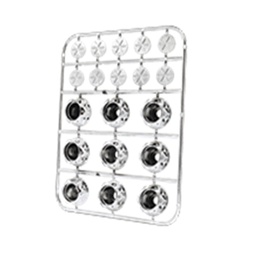 [RS-GRL-12016S] TAPA PARA TORNILLO HEXAGONAL DE PLASTICO UNIVERSAL (PLATA)