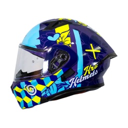 [HRO-3420-HYBRIRPU-L] CASCO HRO 3420DV HYBRIR PURPURA AZUL VISOR TR (L) 2023 12 14