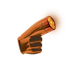 [RS-LED-13019O] FARO LED AUXILIAR TIPO DEDO TRASERO O DELANTERO LUZ FIJA 1 LED  (NARANJA)