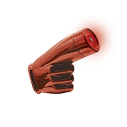 [RS-LED-13019R] FARO LED AUXILIAR TIPO DEDO TRASERO O DELANTERO LUZ FIJA 1 LED  (ROJO)
