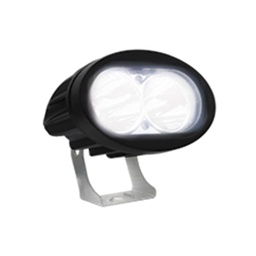 [RS-LED-13034W] FARO 2 LED BLANCO OVALADO 2 CELDAS CON LUZ ALTA, BAJA ESTROBO