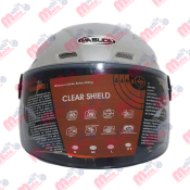 [CAS-7101-1033] CASCO 1/2 CACHUCHA ABS DE ALTO IMPACTO C/MICA DE CALIDAD MSD-308 PLATA FLOR